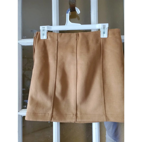 SHINESTAR | Womens Suede Mini Skirt Size Medium - Picture 1 of 5